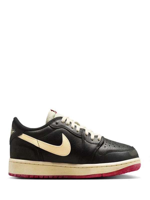 Air Jordan 1 Low OG "Black/Sail/Red" – Vintage Aesthetic