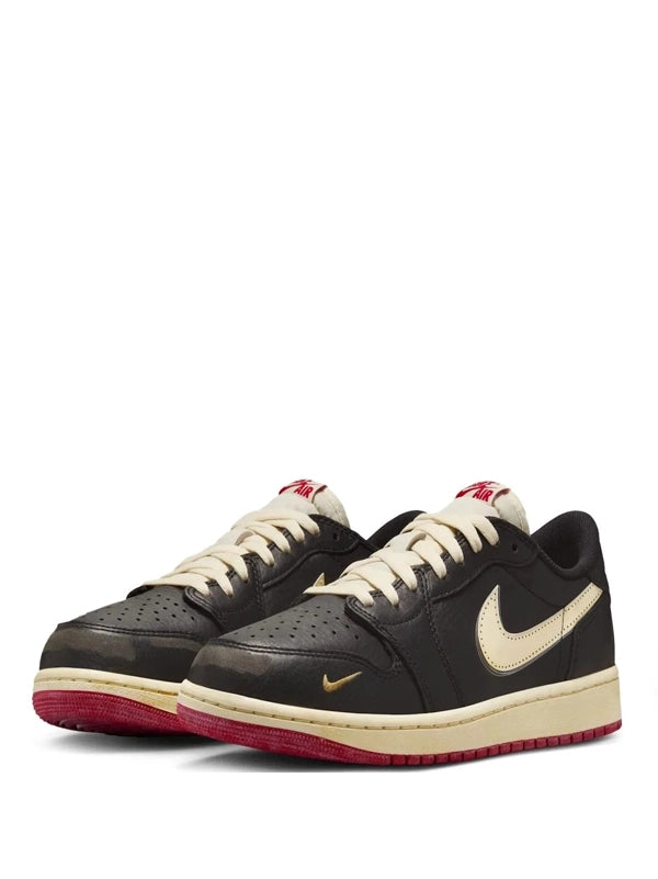 Air Jordan 1 Low OG "Black/Sail/Red" – Vintage Aesthetic