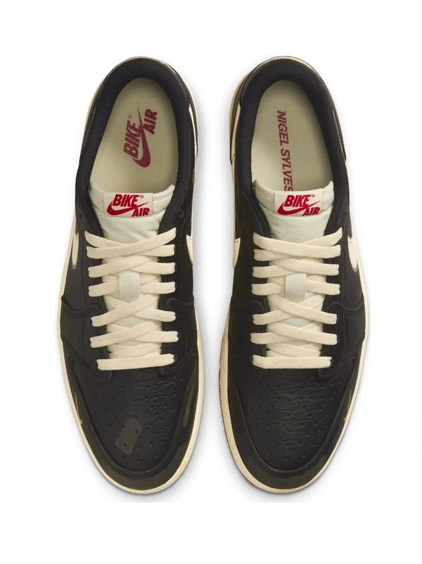 Air Jordan 1 Low OG "Black/Sail/Red" – Vintage Aesthetic