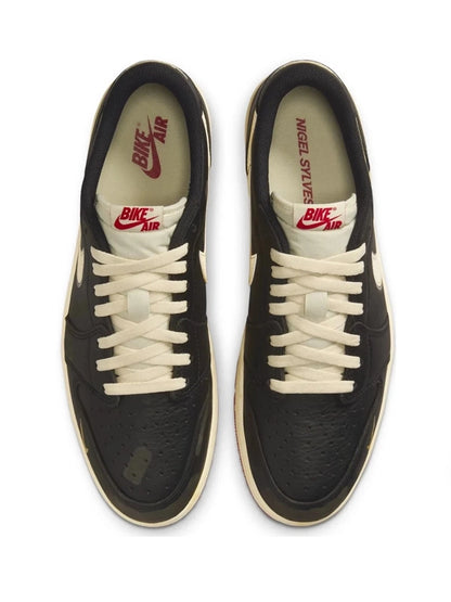 Air Jordan 1 Low OG "Black/Sail/Red" – Vintage Aesthetic