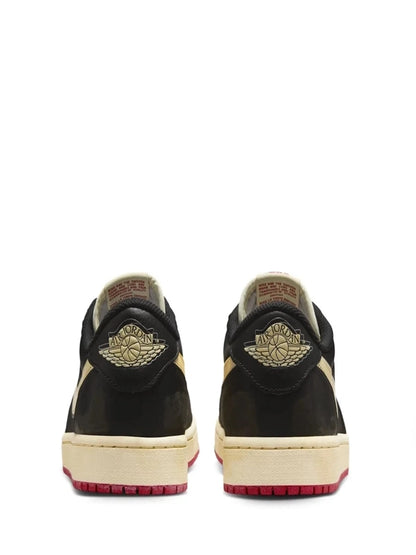 Air Jordan 1 Low OG "Black/Sail/Red" – Vintage Aesthetic