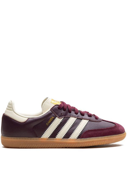Adidas Samba Sneakers - Maroon & Cream