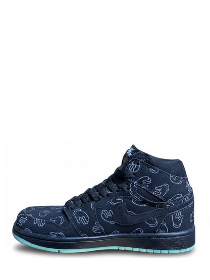 Air Jordan 1 Retro "KAWS" Custom Edition – Black/Glow