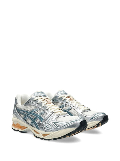ASICS GEL-Kayano 14 – Metallic Silver & Teal / Cream