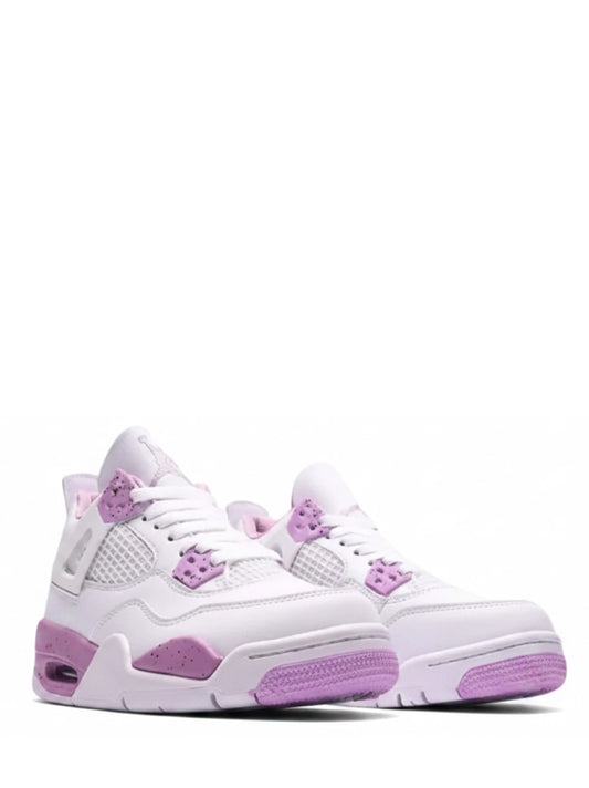 Air Jordan 4 in White and Purple