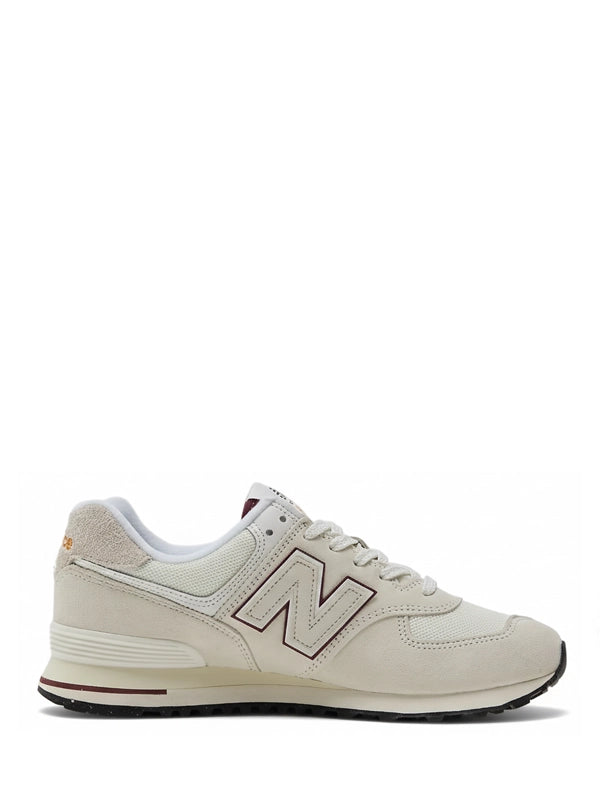 New Balance 574 – Sea Salt with Burgundy